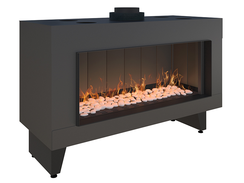 <b>Reference:</b> F.FH-A <br> 
<b>Description:</b><br>
- Horizontal Frameless Gas Fireplace  <br>
- Maxitrol system - Made in Germany<br>
<b>Options:</b><br>
- Back: Steel,Brick or Mirror<br>
- System: Full remote control system (GV60) or Manual system (GV32)<br>
- Double Burner: Z Line and bubble shape.<br>
<b>Fireplace Dimensions:</b><br>
- L= 108CM<br>
- W= 43CM<br>
- H= 70CM<br>
<b>Glass Opening Dimension:</b><br>
- L= 84CM<br>
- H= 37CM