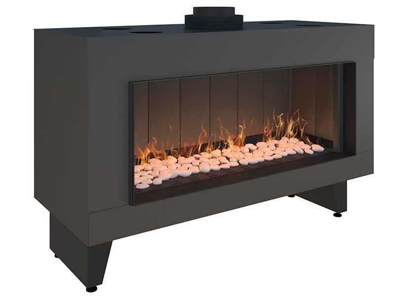 <b>Reference:</b> F.FH-A100 <br> 
<b>Description:</b><br>
- Horizontal Frameless Gas Fireplace  <br>
- Maxitrol system - Made in Germany<br>
<b>Options:</b><br>
- Back: Steel,Brick or Mirror<br>
- System: Full remote control system (GV60) or Manual system (GV32)<br>
- Double Burner: Z Line and bubble shape.<br>
<b>Fireplace Dimensions:</b><br>
-L= 125CM<br>
- W= 43CM<br>
- H= 70CM<br>
<b>Glass Opening Dimension:</b><br>
- L= 100CM<br>
- H= 37CM<br>
<b>- Weight:</b> 110.5KG.