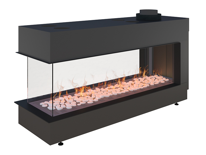 <b>Reference:</b> F.DIV-B<br> 
<b>Description:</b><br>
- Divider Frameless Gas Fireplace  <br>
- Maxitrol system - Made in Germany<br>
<b>Options:</b><br>
- Back: Steel,Brick or Mirror<br>
- System: Full remote control system (GV60) or Manual system (GV32)<br>
- Double Burner: Z Line and bubble shape.<br>
<b>Fireplace Dimensions:</b><br>
- L= 131CM<br>
- W= 39CM<br>
- H= 65CM<br>
<b>Glass Opening Dimension:</b><br>
- L= 110CM<br>
- H= 32CM<br><b>
- Weight:</b> 107KG.