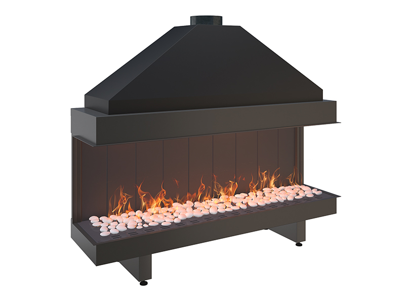 <b>Reference:</b> OP.G-80 3V <br> 
<b>Description:</b><br>
- Open Gas Fireplace  <br>
-  Maxitrol system - Made in Germany<br>
<b>Options:</b><br>
- Back: Steel, Brick or Mirror<br>
- System: Full remote control system (GV60) or Manual system (GV32)<br>
- Double Burner: Z Line and bubble shape.<br>
<b>Fireplace Dimensions:</b><br>
- L= 80CM<br>
- W=34CM<br>
- H= 102CM<br>
<b>Opening Dimensions:</b><br>
- L= 77CM<br>
- W= 34CM