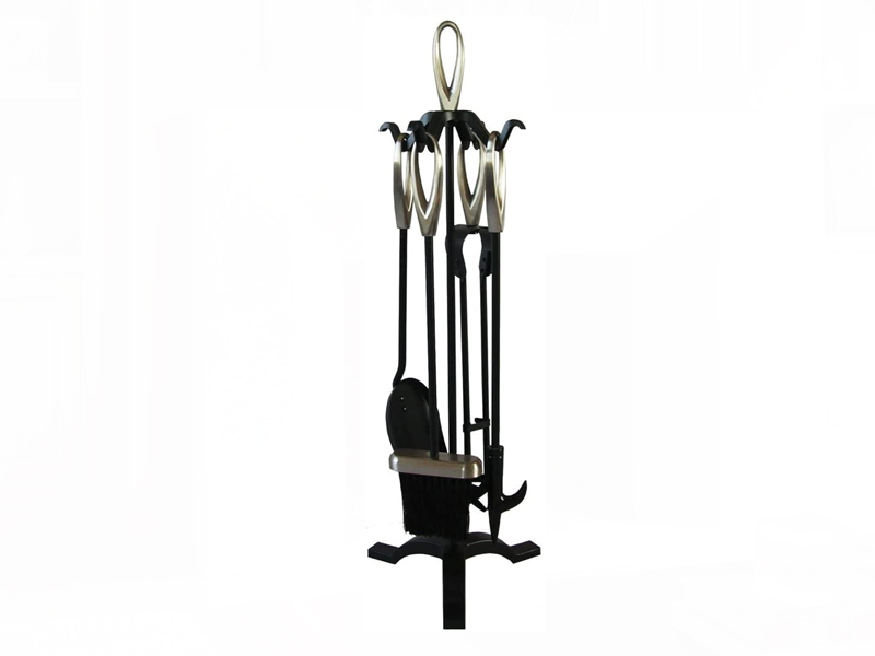 <b>Reference:</b> Small Tool <br> 
<b>Description:</b><br>  5 Piece Black and Gold Cast Fireplace Tool Set with 20cm Metal Base Stand <br><b>Dimensions:</b><br>-L= 20CM<br>-H= 60CM