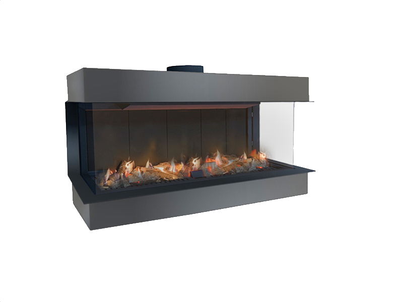 <b>Reference:</b> ECO LINE 3V80 <br> 
<b>Description:</b><br>-Frameless Gas Fireplace Three sided <br>-Maxitrol system - Made in Germany<br><b>Fireplace Dimensions:</b><br>-L= 87CM<br>- W=37CM<br>- H= 65CM<br><b>Glass Opening Dimension:</b><br>- L= 80CM<br>- H=39CM
