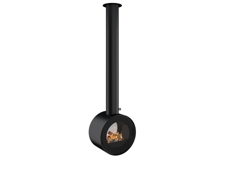 <b>Reference:</b> IRIS DF 70 <br> 
<b>Description:</b><br>- Freestanding Metal fireplace.<br> 
- Flue socket: ø220MM <BR>
- Double sided <br>
- Double combustion system.<br>
- Extra clean system.<br>
<b>Dimensions:</b><br>
- Ø70CM <BR>