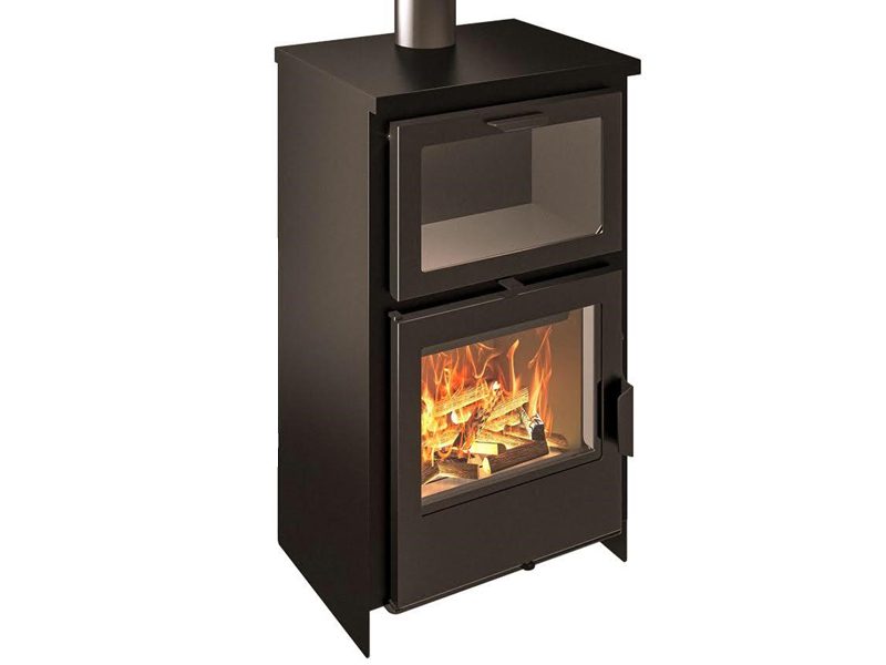 <b>Reference:</b> QS 90X50 <br> 
<b>Description:</b><br>
-Wood Stove <br>
- Thermal Power: 14 KW <br>
- Double Combustion system with independent control.<br>
- Chimney Diameter: 12CM<br>
<b>Dimensions:</b><br>
- L= 50 CM<br>
- W= 42CM<br>
- H= 90CM<br>
<b>Weight:</b> 110KG