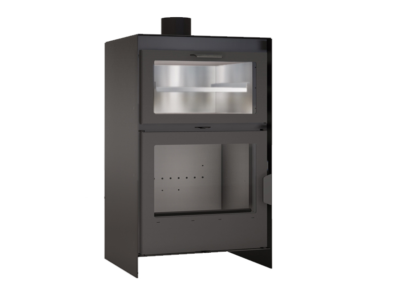 <b>Reference:</b> QS 60 <br> 
<b>Description:</b><br>
-Wood Stove <br>
- Thermal Power: 22 KW <br>
- Stainless steel oven<br>
- Double Combustion system with independent control.<br>
- Firebox steel : 6MM<br>
- Chimney Diameter: 14.5CM<br>
<b>Dimensions:</b><br>
- L= 60 CM<br>
- W= 45CM<br>
- H= 90CM<br>
<b>Weight:</b> 127KG