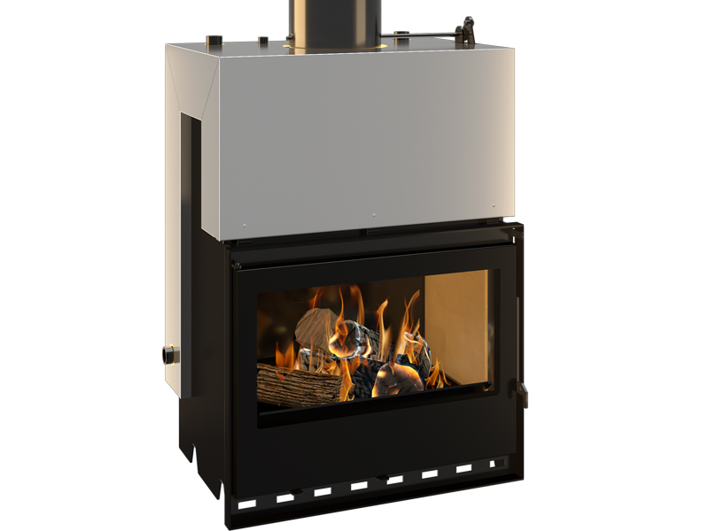 <<b>Reference:</b> BOILER 700 <br> 
<b>Description:</b><br>- Wood boiler fireplace <br>
- Heat output: 28kW <br>
- Flue socket: ø200 MM<br>
- Boiler tank volume: 58 litre <br>
- 200 Elements <br>
<b>External Dimensions:</b><br>- L= 70CM<br>- W= 50CM<br>- H= 90CM<br>
<b>Weight:</b> 215KG