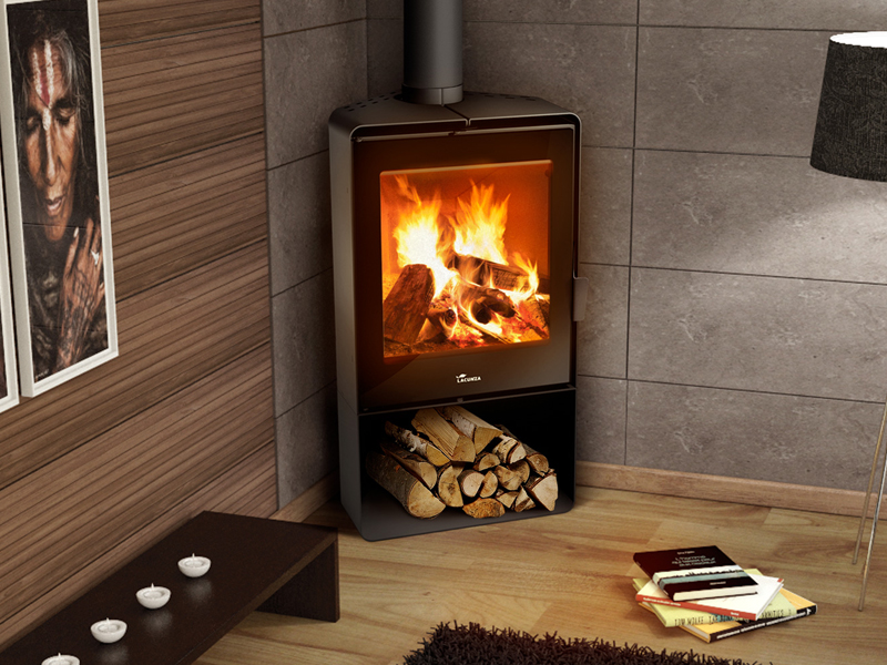 <b>Reference:</b> ATLANTIC 611 <br> 
<b>Description:</b><br>- Freestanding Stove <br>
- Heat output range: 8.5-15.5kW <br>
- Efficiency: 78% <br>
- Nominal heat output: 12kW <br>
- Flue socket: ø150 MM<br>
- Heating area: 107 m2 <br>
- Heating volume: 267 m3 <br>
<b>External Dimensions:</b><br>- L= 60CM<br>- W= 40CM<br>- H= 110CM<br>
<b>Firebox Dimensions:</b><br>- L= 53CM<br>- W= 28CM<br>- H= 47CM<br>
<b>Weight:</b> 103KG
