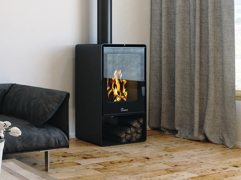 <b>Reference:</b> ATLANTIC 613 <br> 
<b>Description:</b><br>- Freestanding Stove <br>
- Extra clean glass system<br>
- Heat output range: 8.5-15.5kW <br>
- Efficiency: 78% <br>
- Nominal heat output: 12kW <br>
- Flue socket: ø150 MM<br>
- Heating area: 107 m2 <br>
- Heating volume: 267 m3 <br>
<b>External Dimensions:</b><br>- L= 60CM<br>- W= 40CM<br>- H= 110CM<br>
<b>Firebox Dimensions:</b><br>- L= 53CM<br>- W= 28CM<br>- H= 47CM<br>
<b>Weight:</b> 103KG