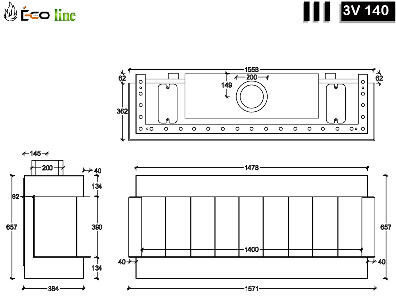 ECO LINE 3V140 /148CM